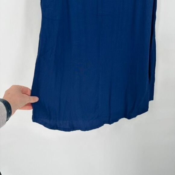 Reformation Elton Dress in Peacock Blue Size Medium Shift Easy Loose Fit - Picture 10 of 13